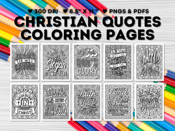 25 Christian Quotes Coloring Pages Amp