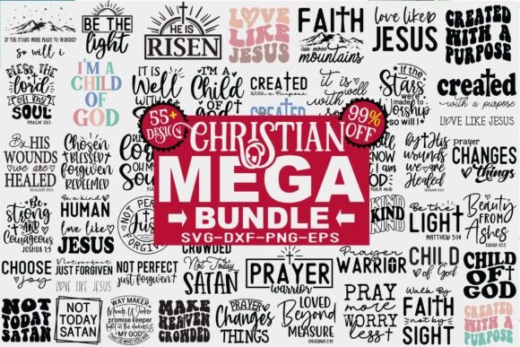 Christian Mega Svg Bundle Svg, Jesus Svg