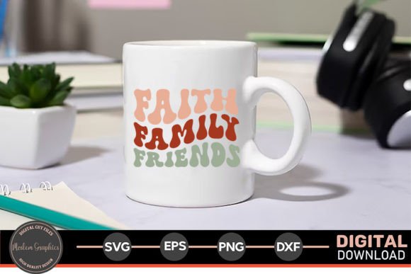 Faith Family Friends - Jesus Retro SVG & Crafts