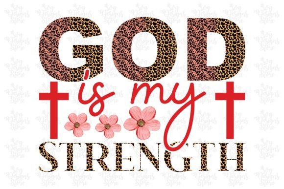 God is My Strength Jesus Sublimation Crafts