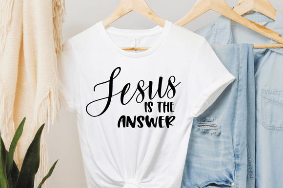 Jesus is the Answer SVG for Crafts