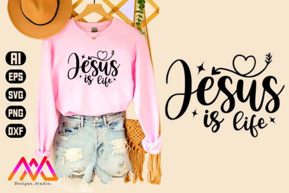 Jesus Life Embroidery Design