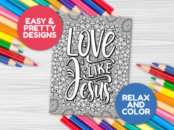 Love Like Jesus Coloring Page & Coloring Pages Amp