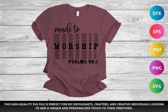 Made to Worship SVG Christian SVG Crafts