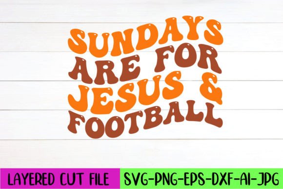Sundays Are for Jesus Football Retro Crafts