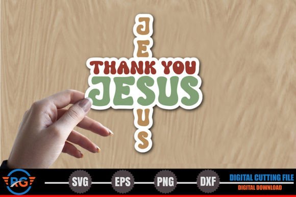 Thank You Jesus – Christian Sticker SVG Crafts